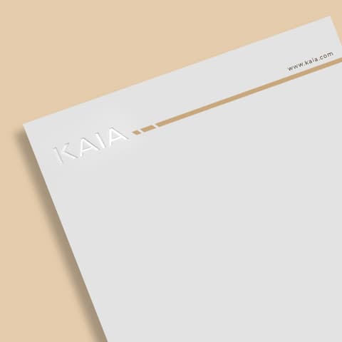 Debossed Letterhead