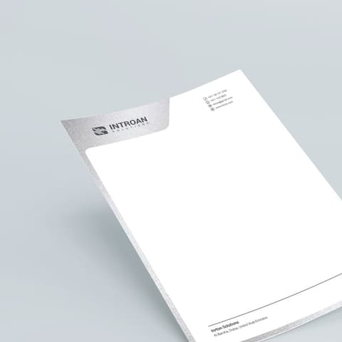 Metallic Printed Letterhead