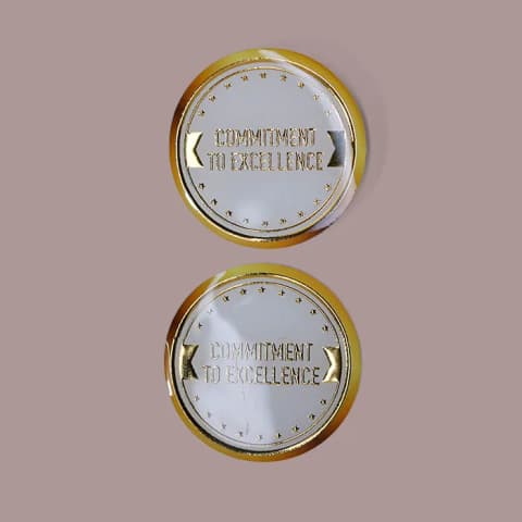 Raised Foiled Epoxy Sticker Premium Packaging Dubai