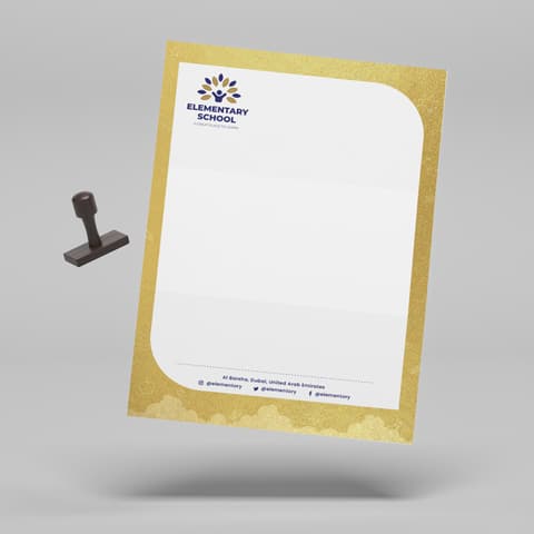 Metallic Printed Letterhead