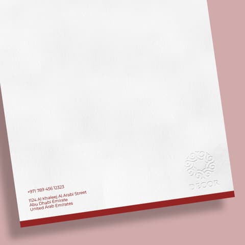 Debossed Letterhead
