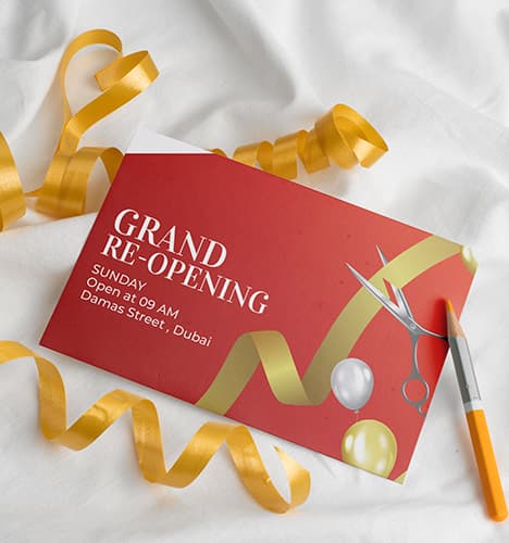 Invitation Printing Services in Dubai|Custom Invitations UAE