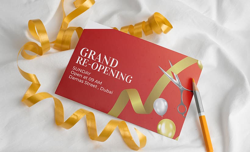 Invitation Printing Services in Dubai|Custom Invitations UAE